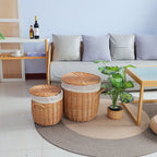 Rundkorb Woven Natural Fiber Soft Textile | TheKanta