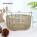 Rustic Storage Basket Soft Textile Handwoven | TheKanta