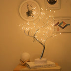 Star-Decorated LED Branch Table Lamp with Warm Micro Dimmable Lights | TheKanta