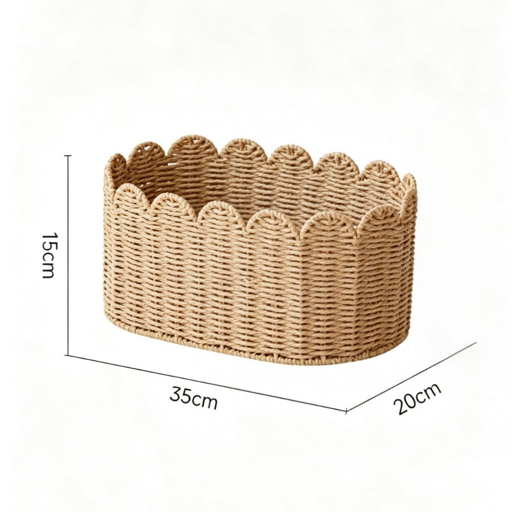 Storage Basket Khaki Green Beige | TheKanta