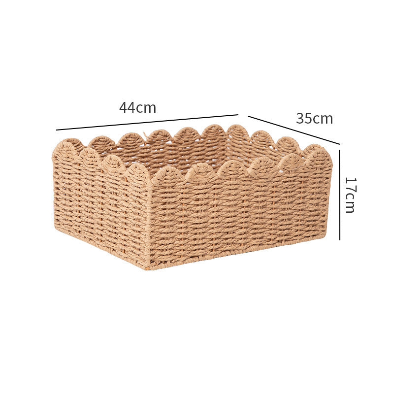 Storage Basket Khaki Green Beige | TheKanta