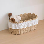 Storage Basket Khaki Green Beige | TheKanta