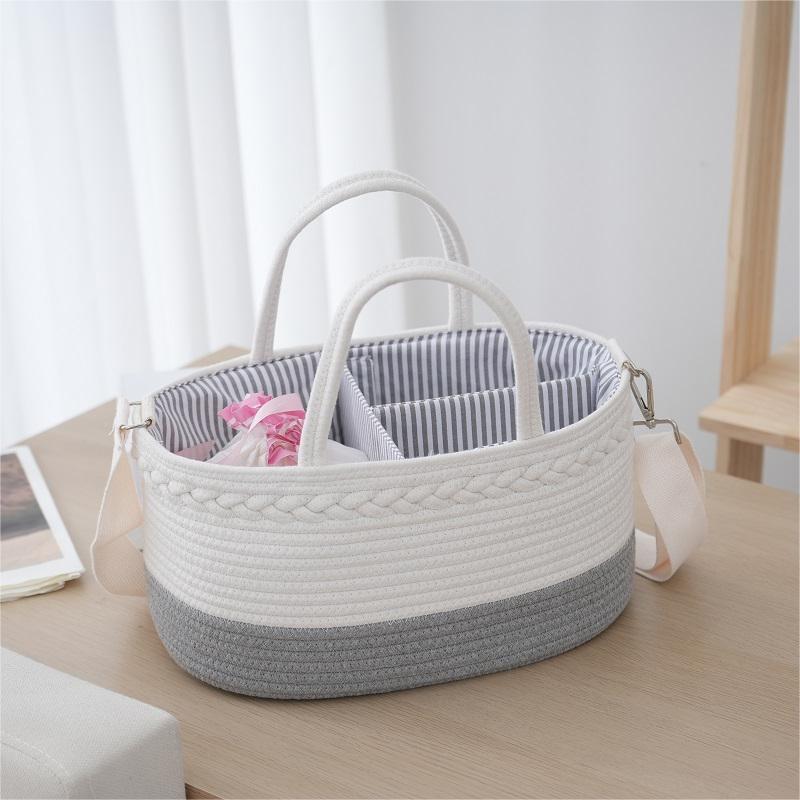 Storage Basket Linen 14 9 7 Inch Gray | TheKanta