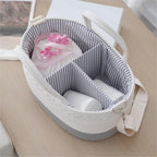 Storage Basket Linen 14 9 7 Inch Gray | TheKanta