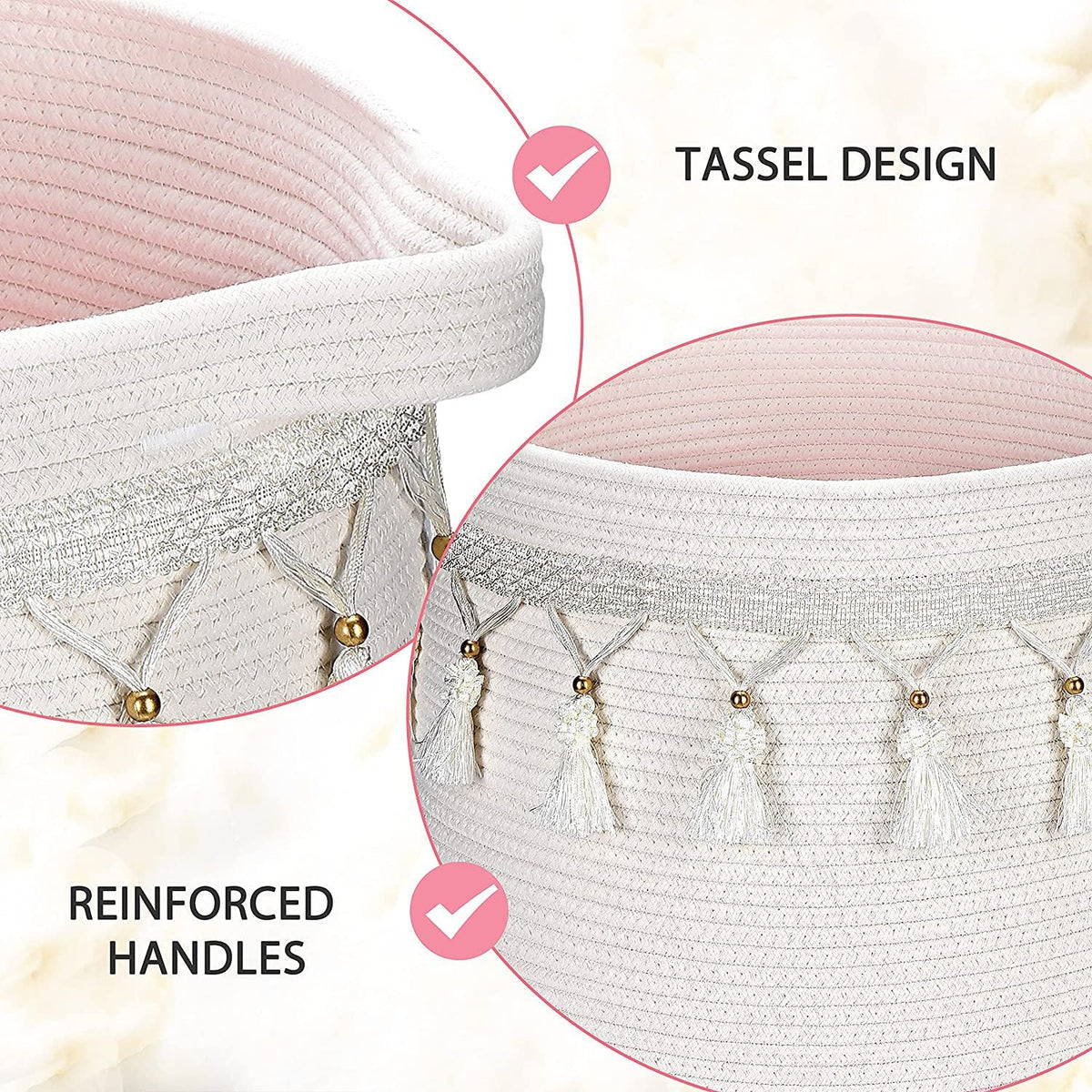 Storage Basket Pink 45 | TheKanta