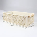 Storage Basket with Macrame Pattern | TheKanta