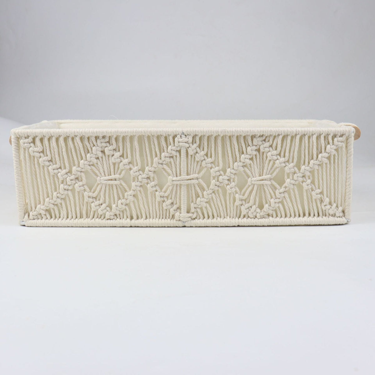 Storage Basket with Macrame Pattern | TheKanta