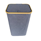 Stylish Laundry Basket with Wooden Lid | TheKanta