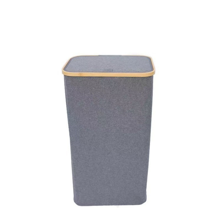 Stylish Laundry Basket with Wooden Lid | TheKanta