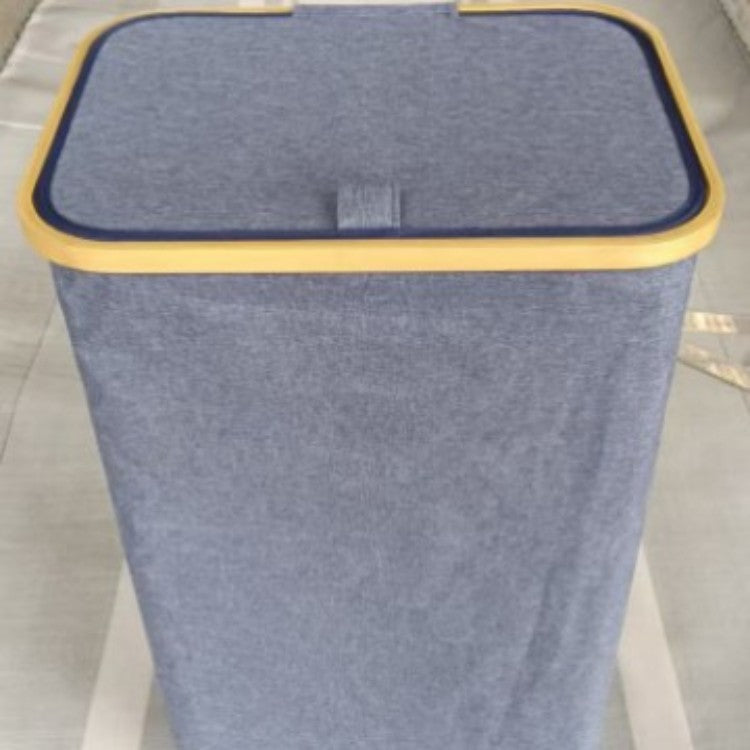Stylish Laundry Basket with Wooden Lid | TheKanta