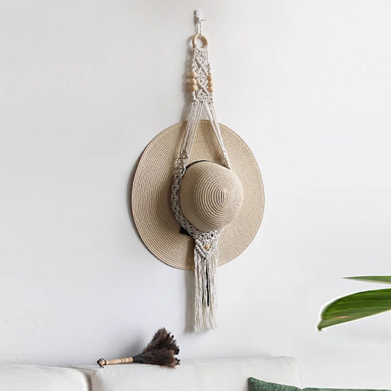 Stylish Macrame Hat Organizer | TheKanta