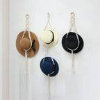 Stylish Macrame Hat Organizer | TheKanta