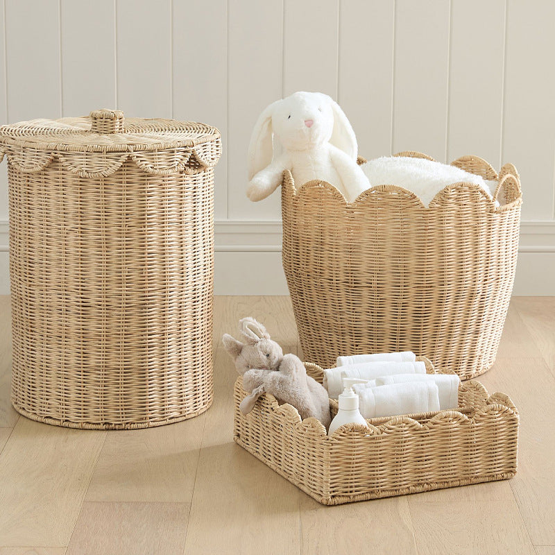 Stylish Organizer Basket with Wavy Edge | TheKanta