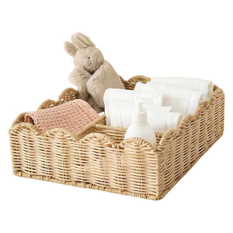 Stylish Organizer Basket with Wavy Edge | TheKanta