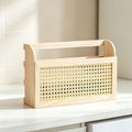 Stylish Storage Box made of Wood and Rattan | TheKanta