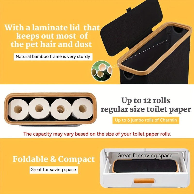Sustainable Recycling Organizer with Bamboo Lid | TheKanta