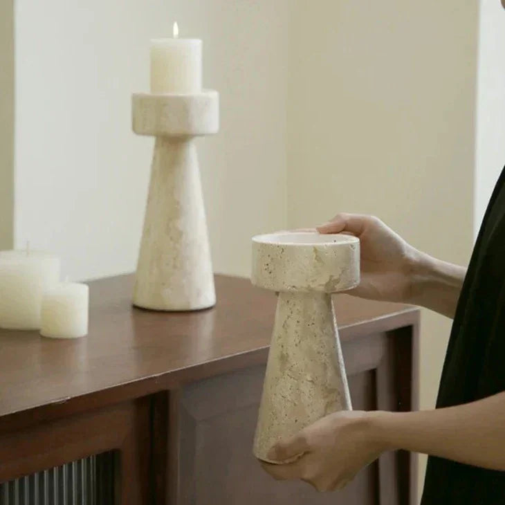 Ulnara Stone Candle Holder