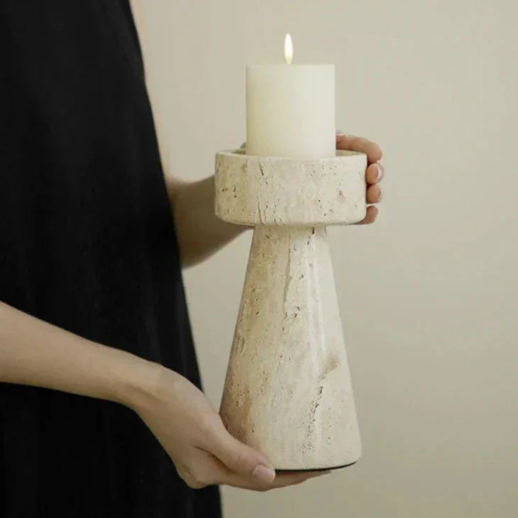 Ulnara Stone Candle Holder