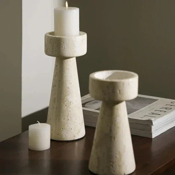 Ulnara Stone Candle Holder
