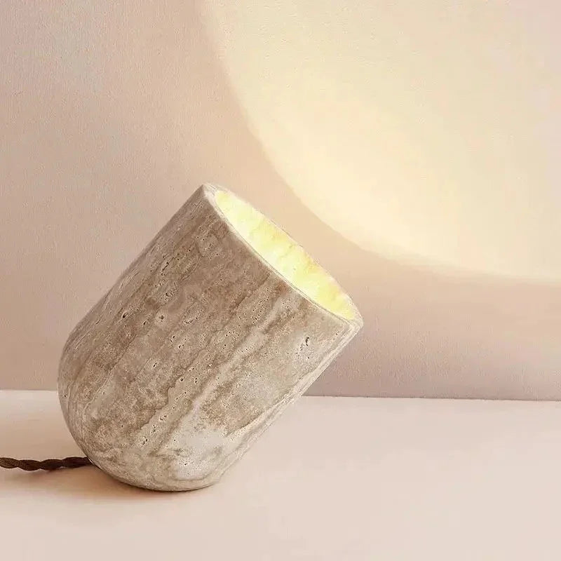Ulselta Travertine Table Lamp
