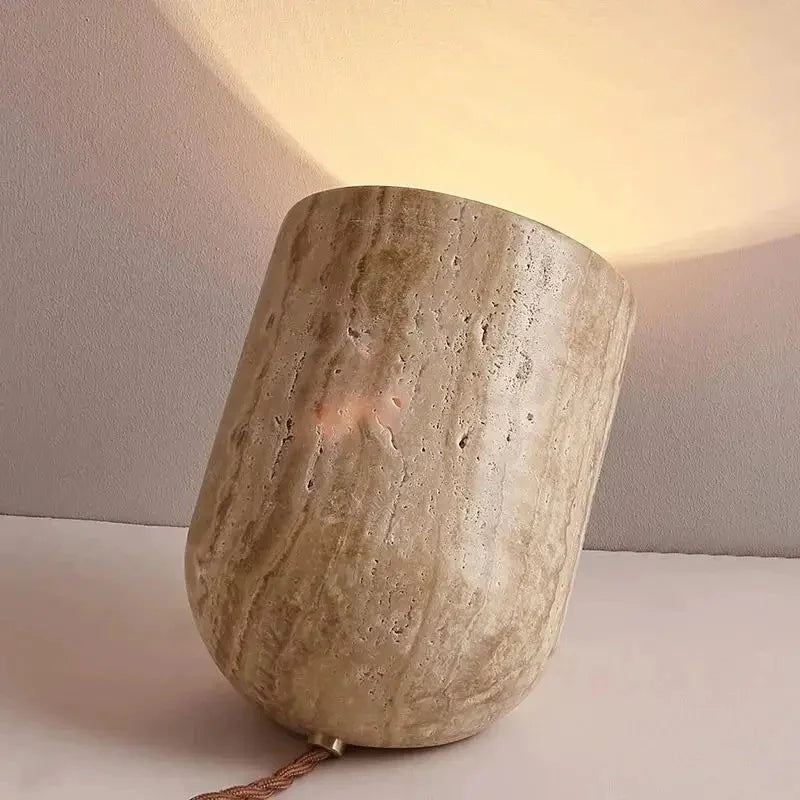 Ulselta Travertine Table Lamp