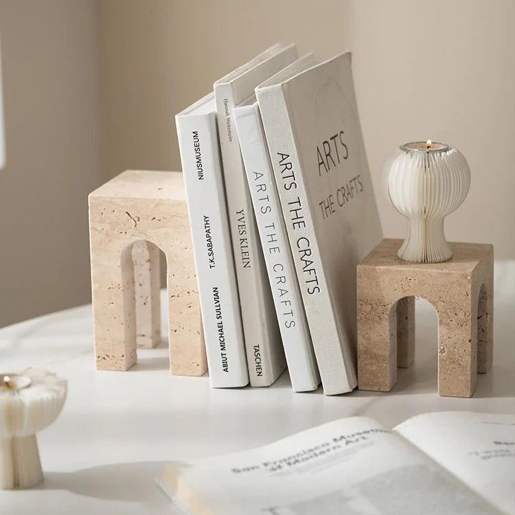 Urella Travertine Linlesa Bookend