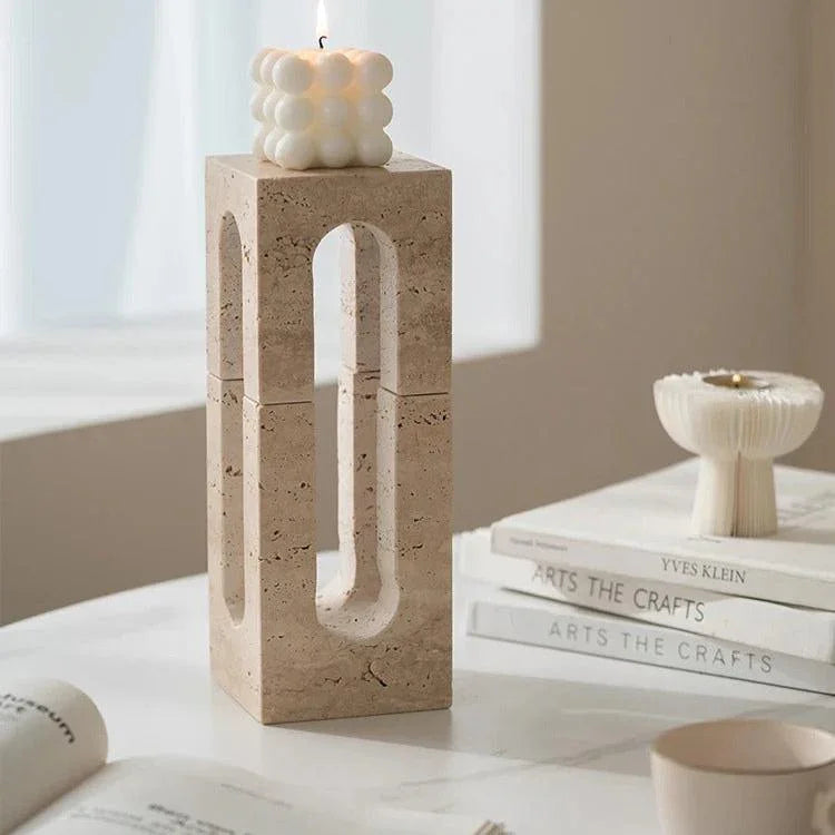 Urella Travertine Linlesa Bookend