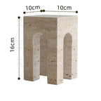 Urella Travertine Linlesa Bookend