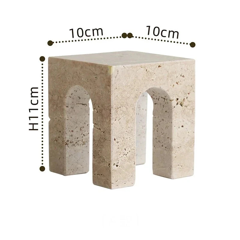 Urella Travertine Linlesa Bookend