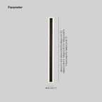 Urtoda Six-Piece Linear Metal Outdoor Wall Light