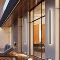 Urtoda Six-Piece Linear Metal Outdoor Wall Light