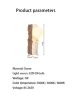 Valstessa Travertine Wall Lamp