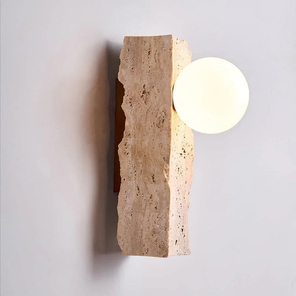 Valstessa Travertine Wall Lamp