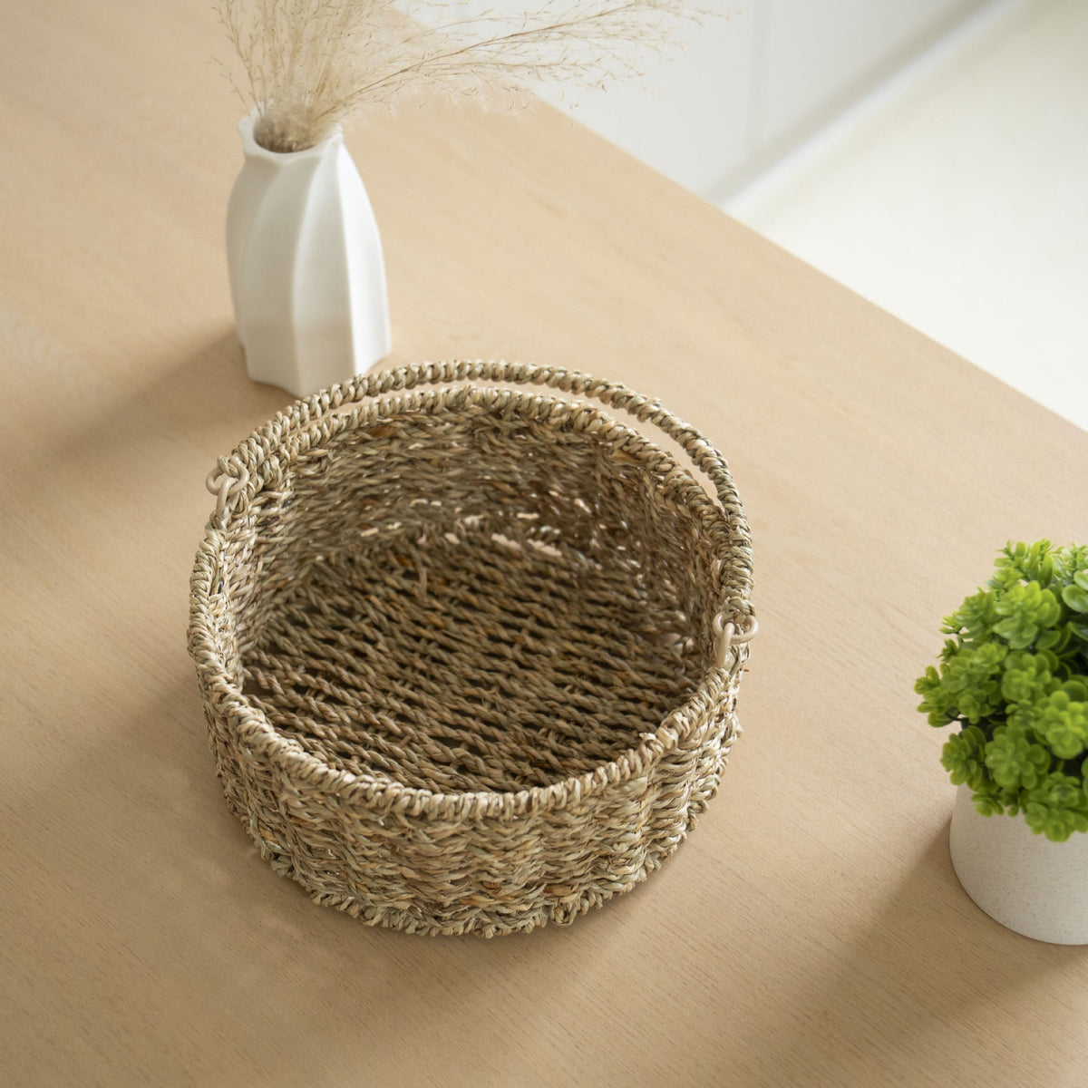 Versatile Woven Storage Basket Natural Original | TheKanta