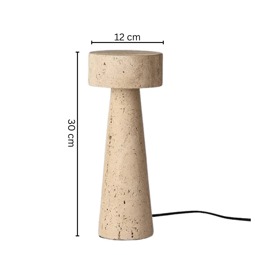 Wenfarno Travertine Table Lamp