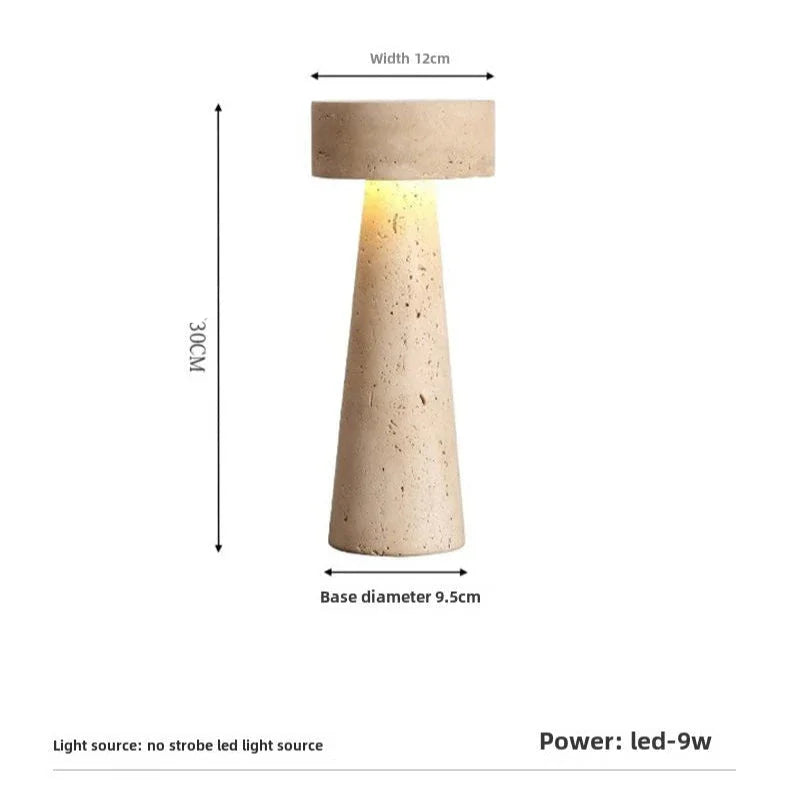 Wenfarno Travertine Table Lamp