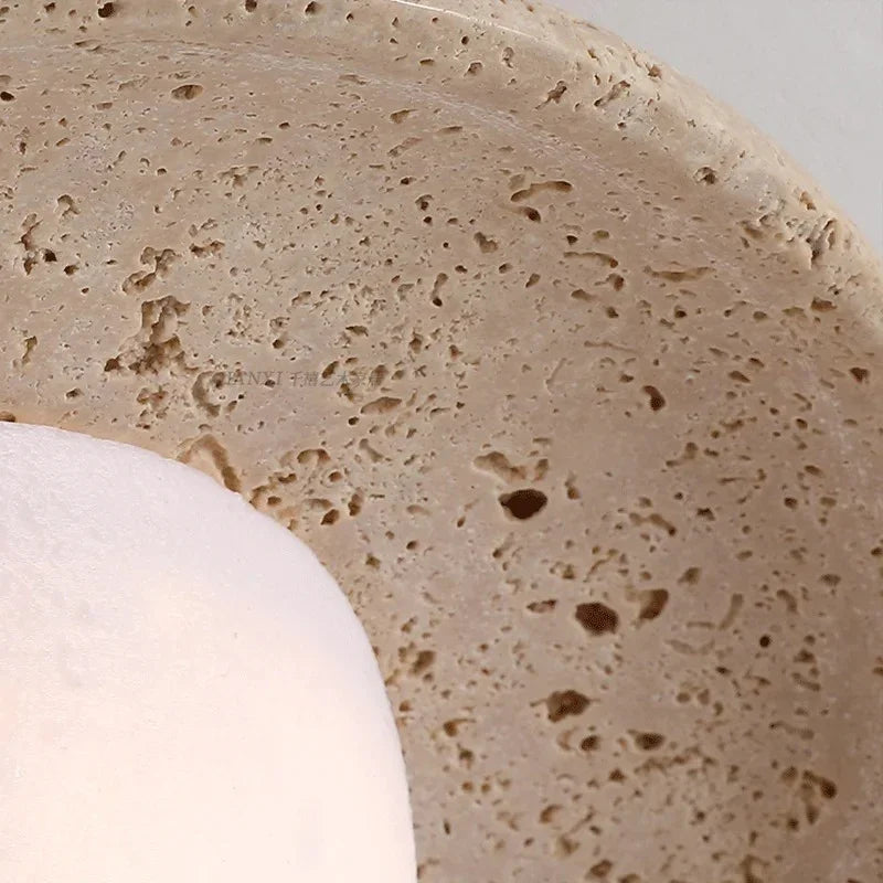 Wenmara Travertine Wall Lamp