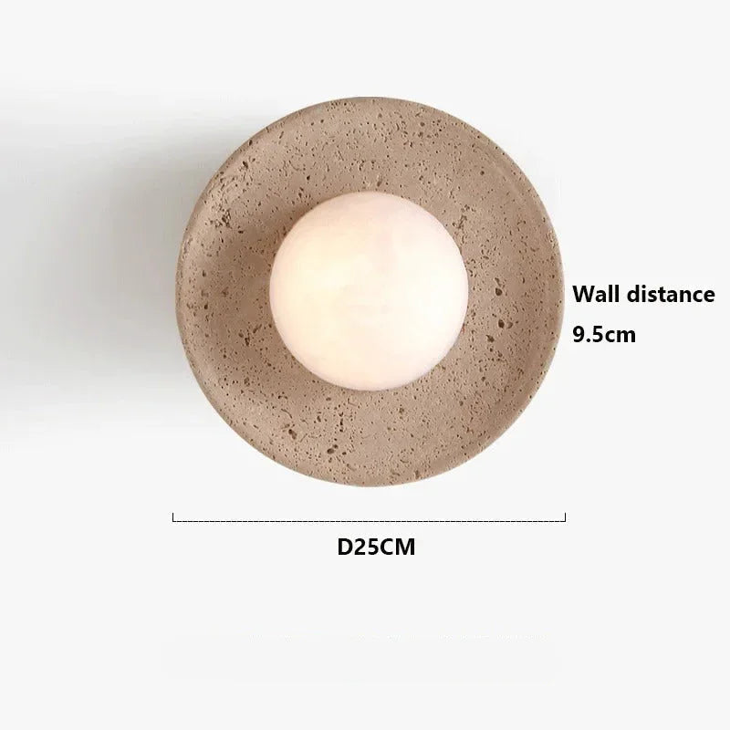 Wenmara Travertine Wall Lamp