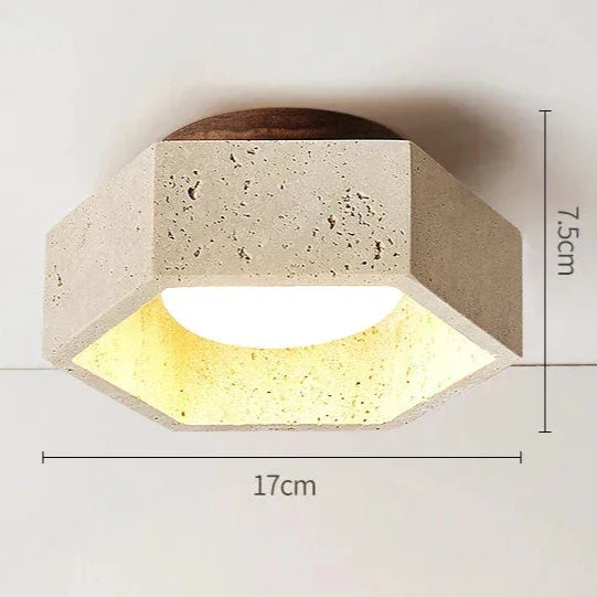 Wenstarno Travertine Ceiling Lamp