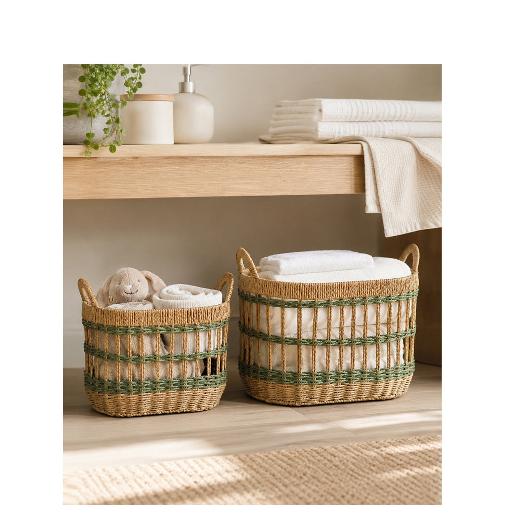 Wicker Basket Woven Natural Fiber Handcrafted | TheKanta