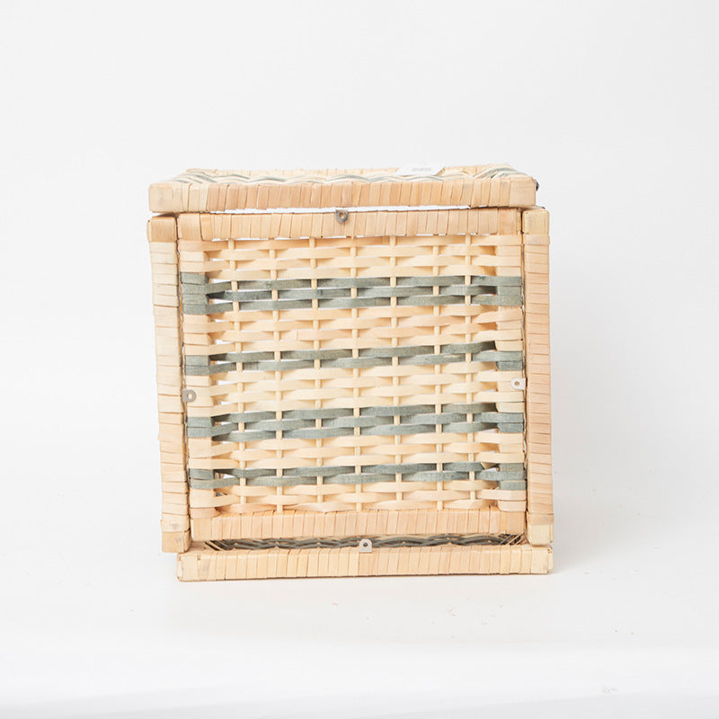 Woven Storage Basket with Removable Lid | TheKanta