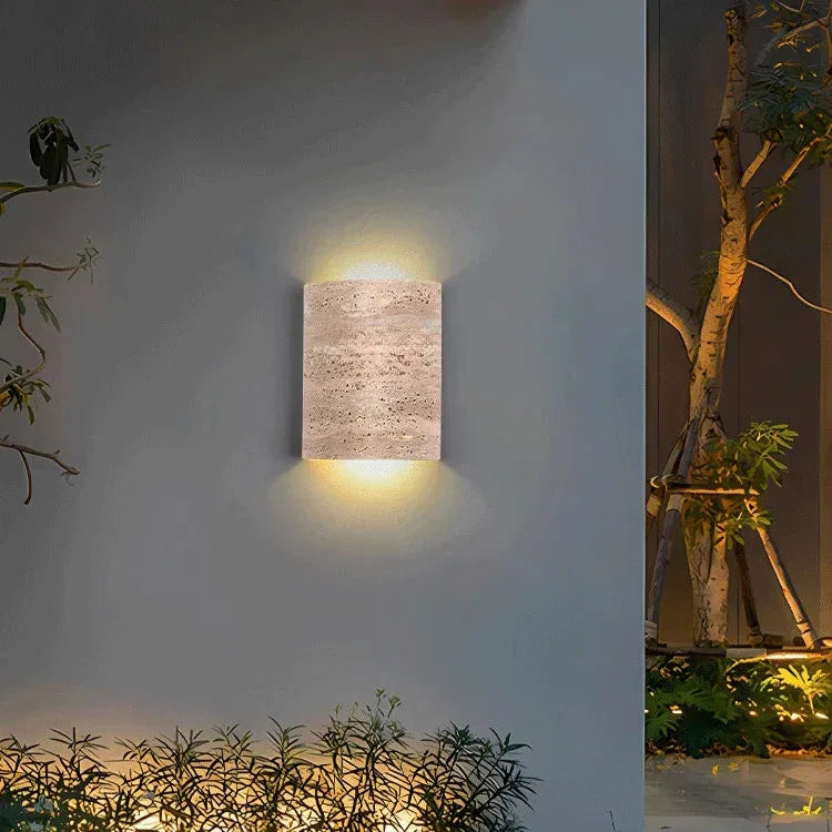 Yarrira Travertine Wall Lamp