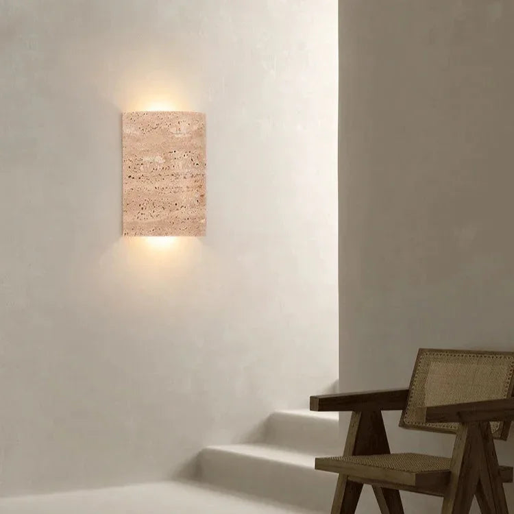 Yarrira Travertine Wall Lamp