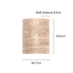 Yarrira Travertine Wall Lamp