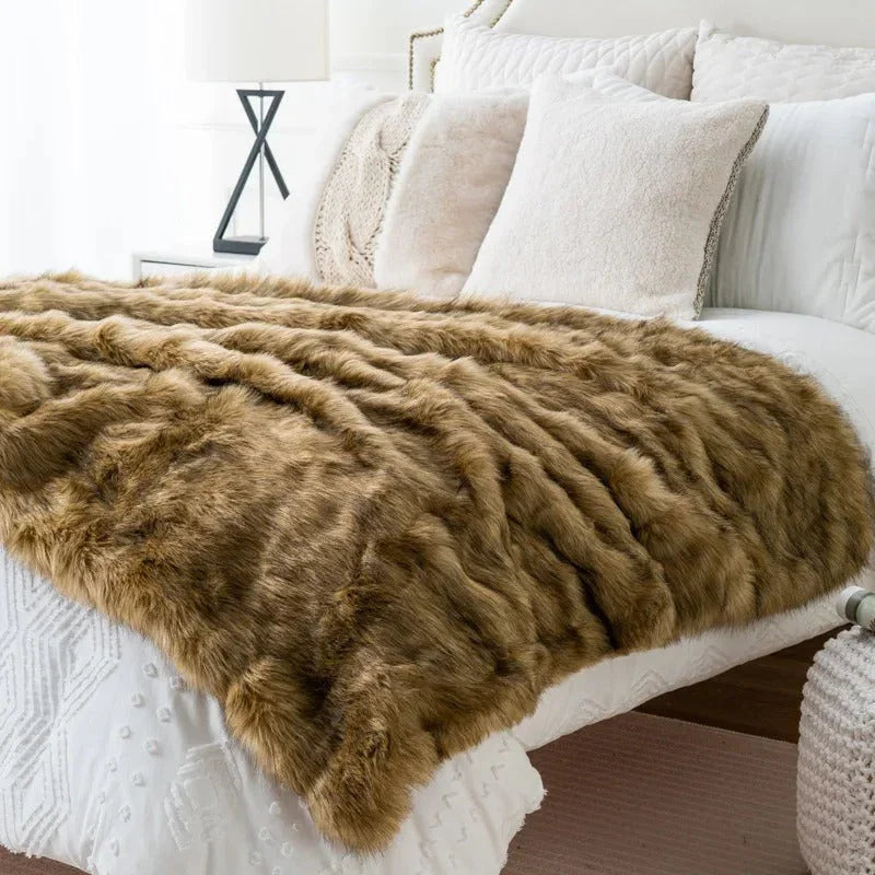 Zelfendo Fur Throws