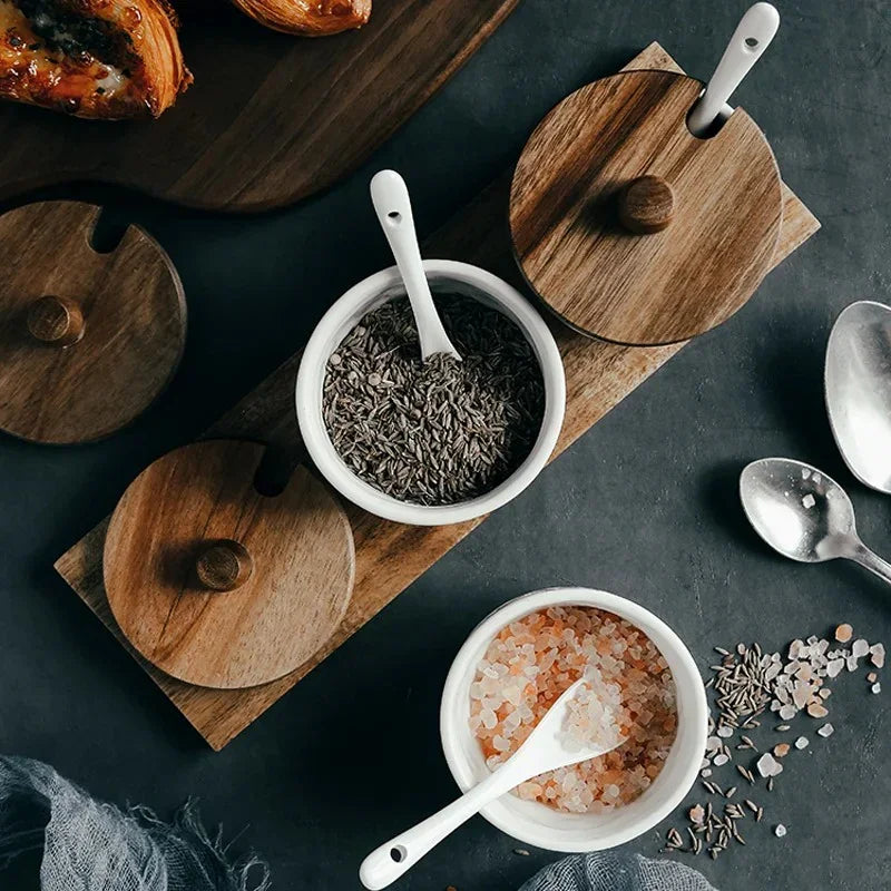 Zormoma Ceramic Seasoning Jar Set