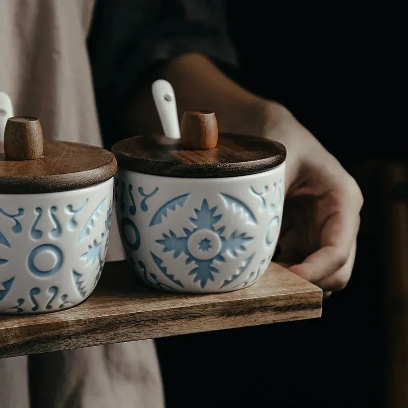 Zormoma Ceramic Seasoning Jar Set