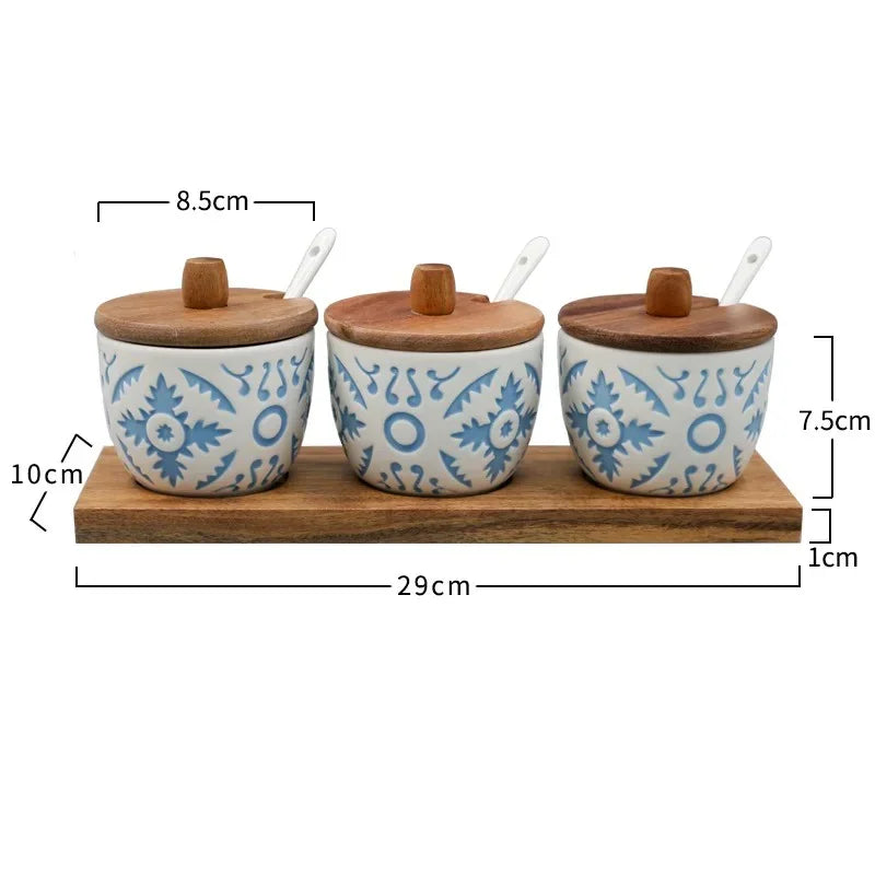 Zormoma Ceramic Seasoning Jar Set