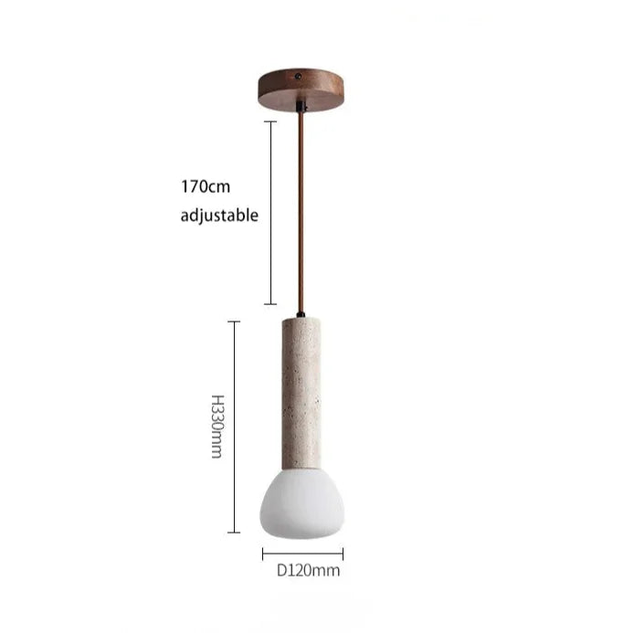Zorveda Travertine Pendant Lamp